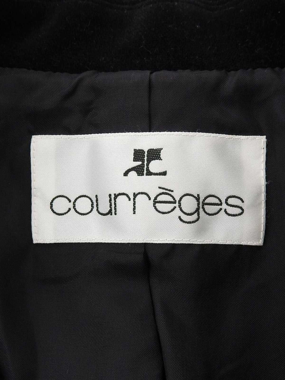 ベロアロゴボタンジャケット ブラック