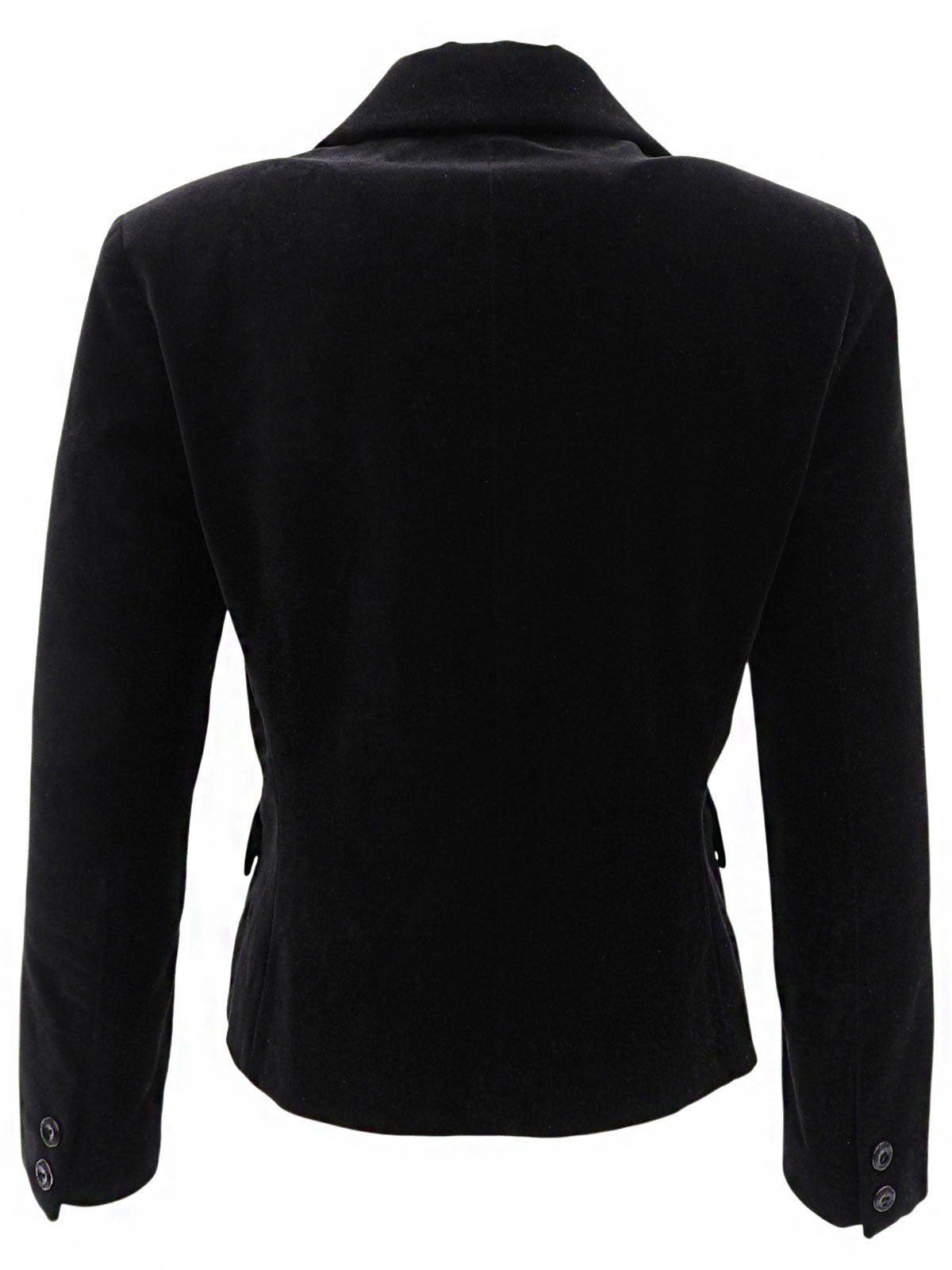 ベロアロゴボタンジャケット ブラック