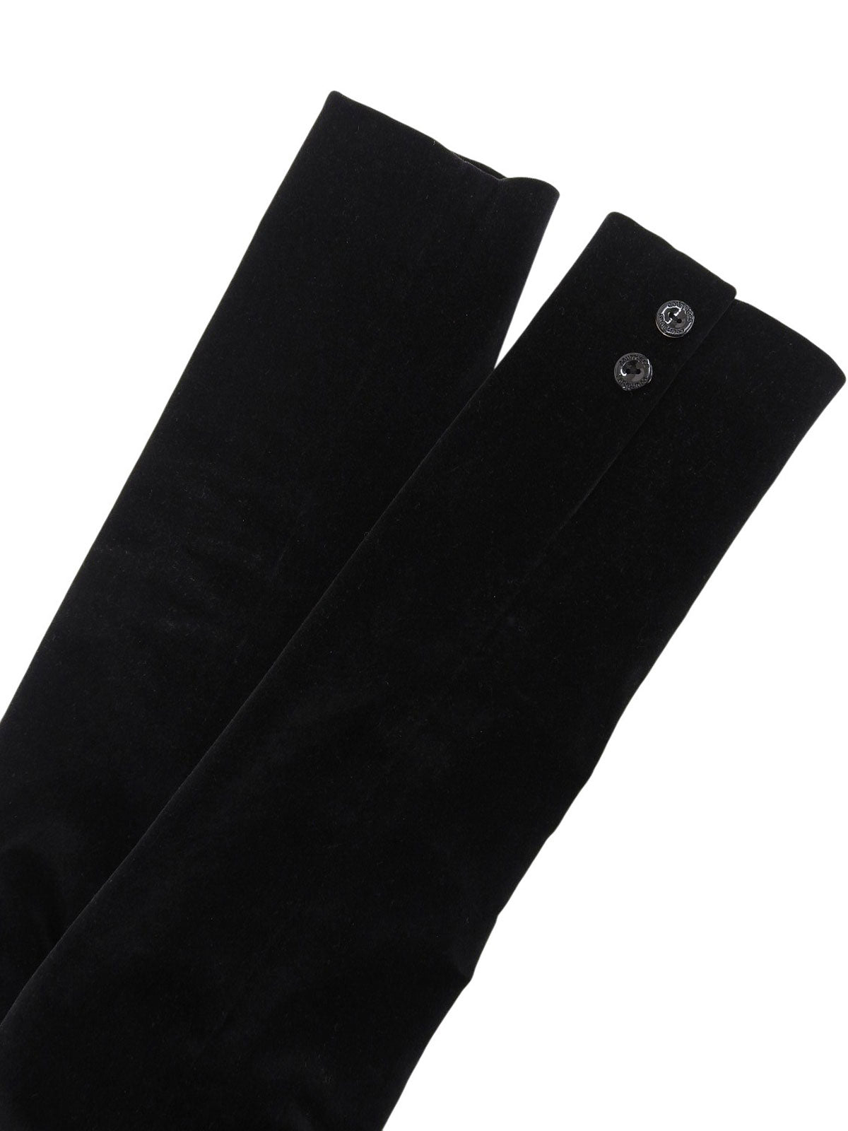 ベロアロゴボタンジャケット ブラック