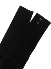 ベロアロゴボタンジャケット ブラック