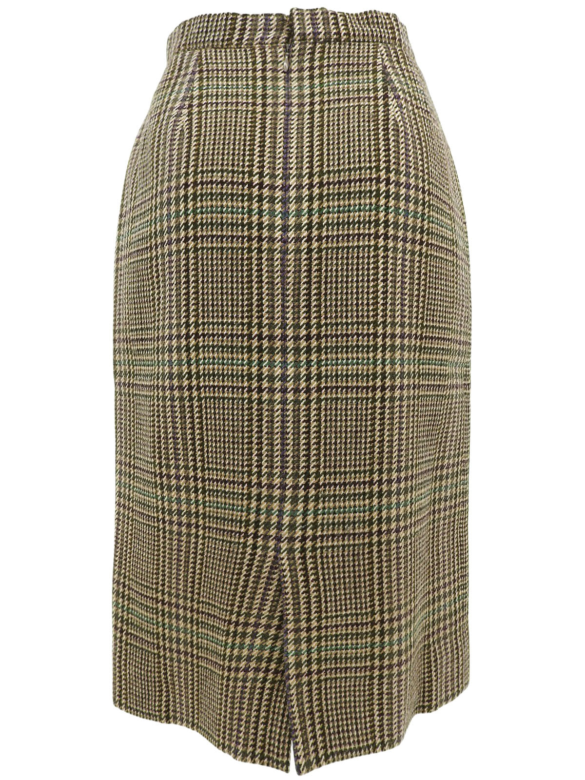 Wool Check Pattern Set-Up Khaki/Multi