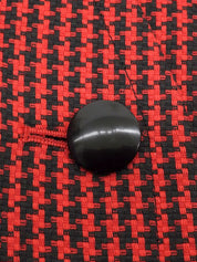 ハウンドトゥースパターンノーカラージャケット レッド/ブラック