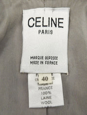 チェックパターンロゴボタンジャケット グレー/グリーン