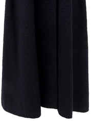 Velvet Design Clover Button Long Coat Navy/Black