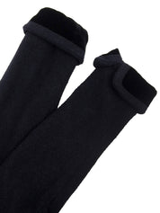 Velvet Design Clover Button Long Coat Navy/Black