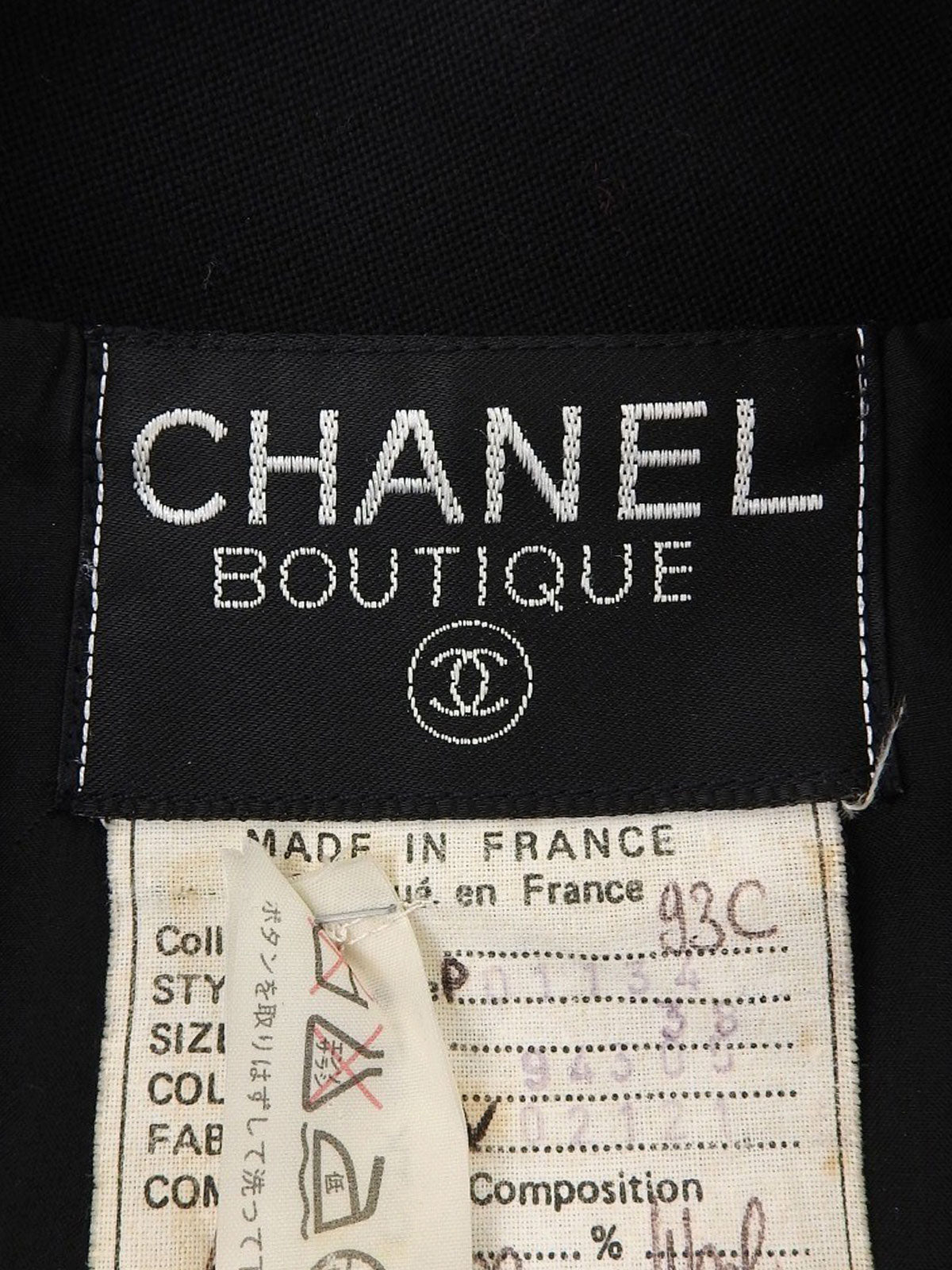 1993 CC mark button double-breasted jacket in black
