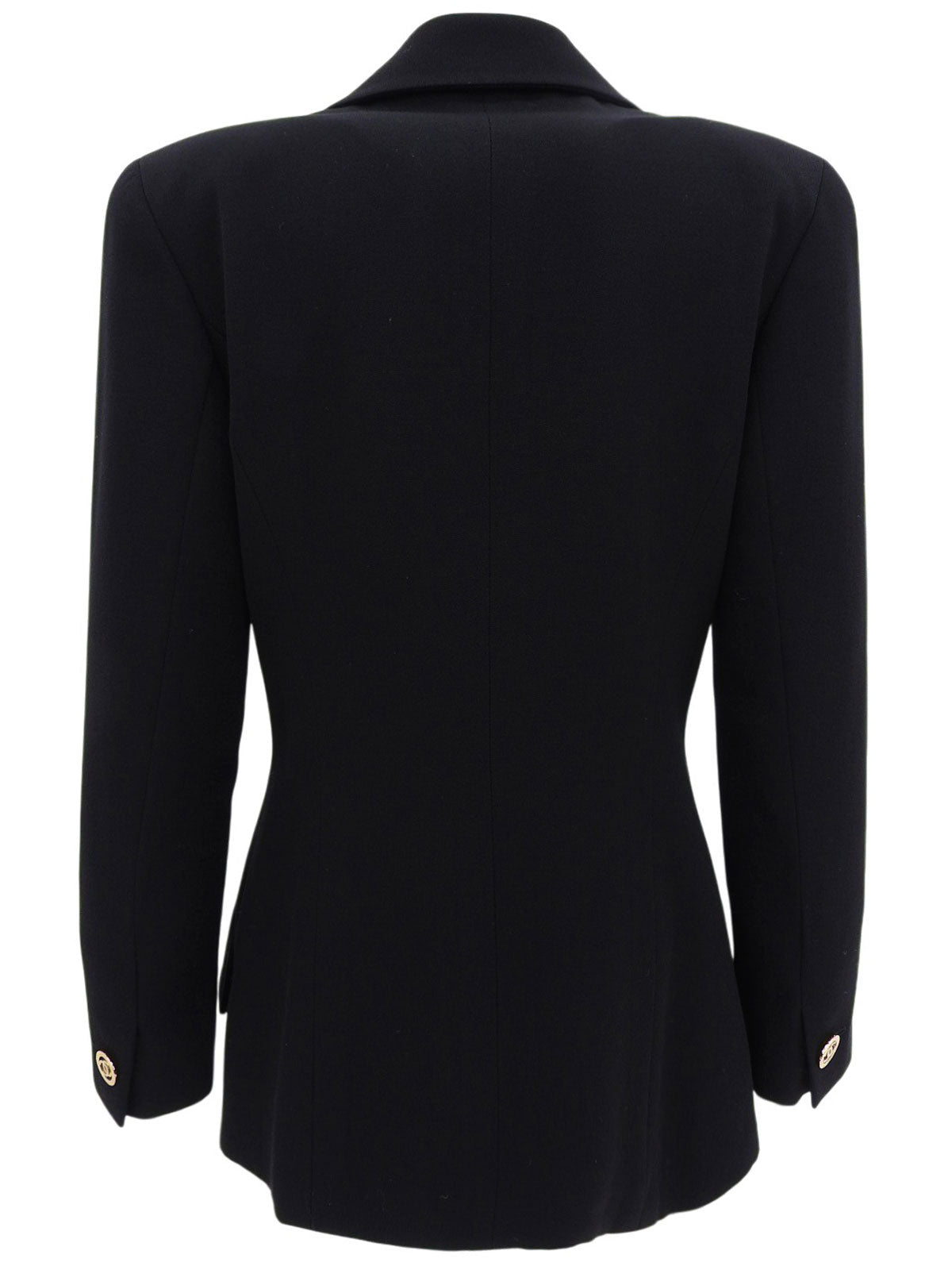 1993 CC mark button double-breasted jacket in black