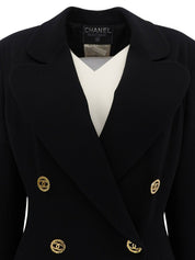 1993 CC mark button double-breasted jacket in black