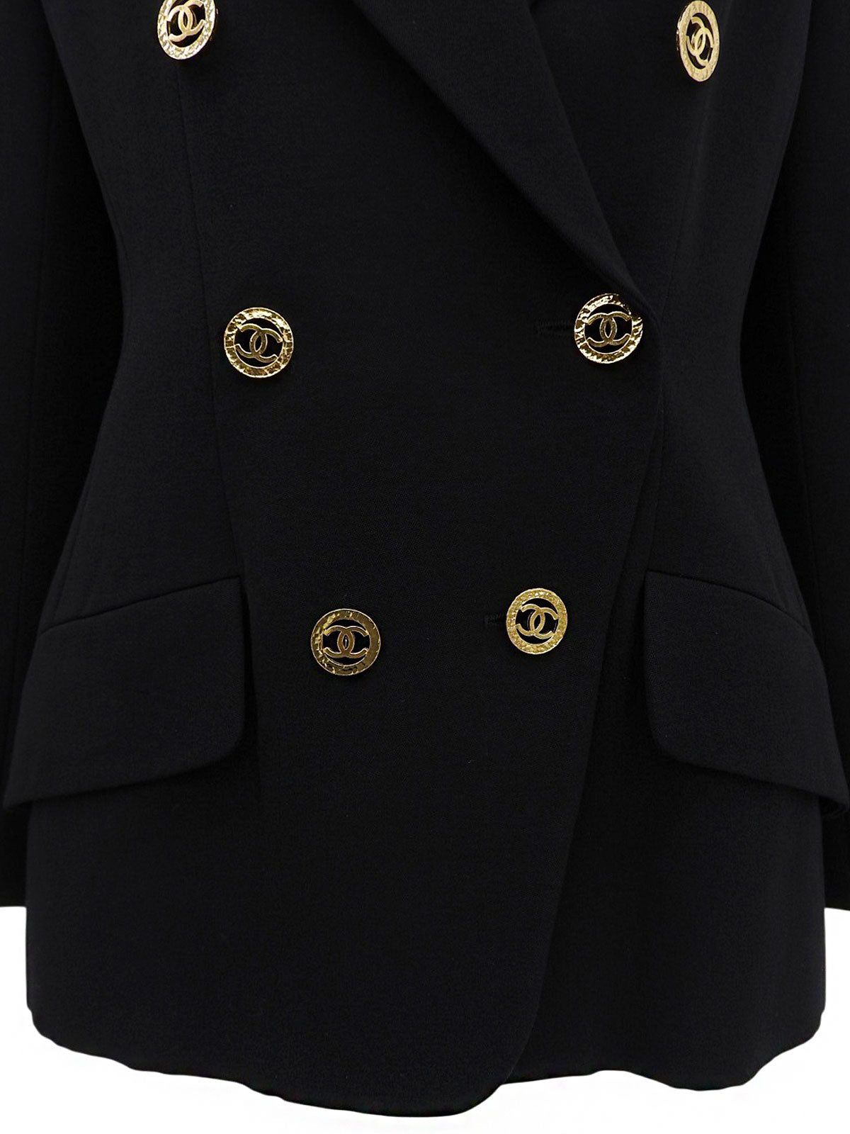 1993 CC mark button double-breasted jacket in black