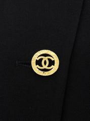 1993 CC mark button double-breasted jacket in black