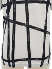 Bolduc Pattern Short Sleeve T-Shirt White/Navy