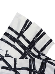 ボルデュックパターン半袖Tシャツ #XSホワイト/ネイビー