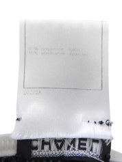 トリムデザインCCマーク刺繍ノースリーブワンピース グレー/マルチ