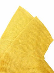 ロゴ刺繍ニットポロシャツ イエロー