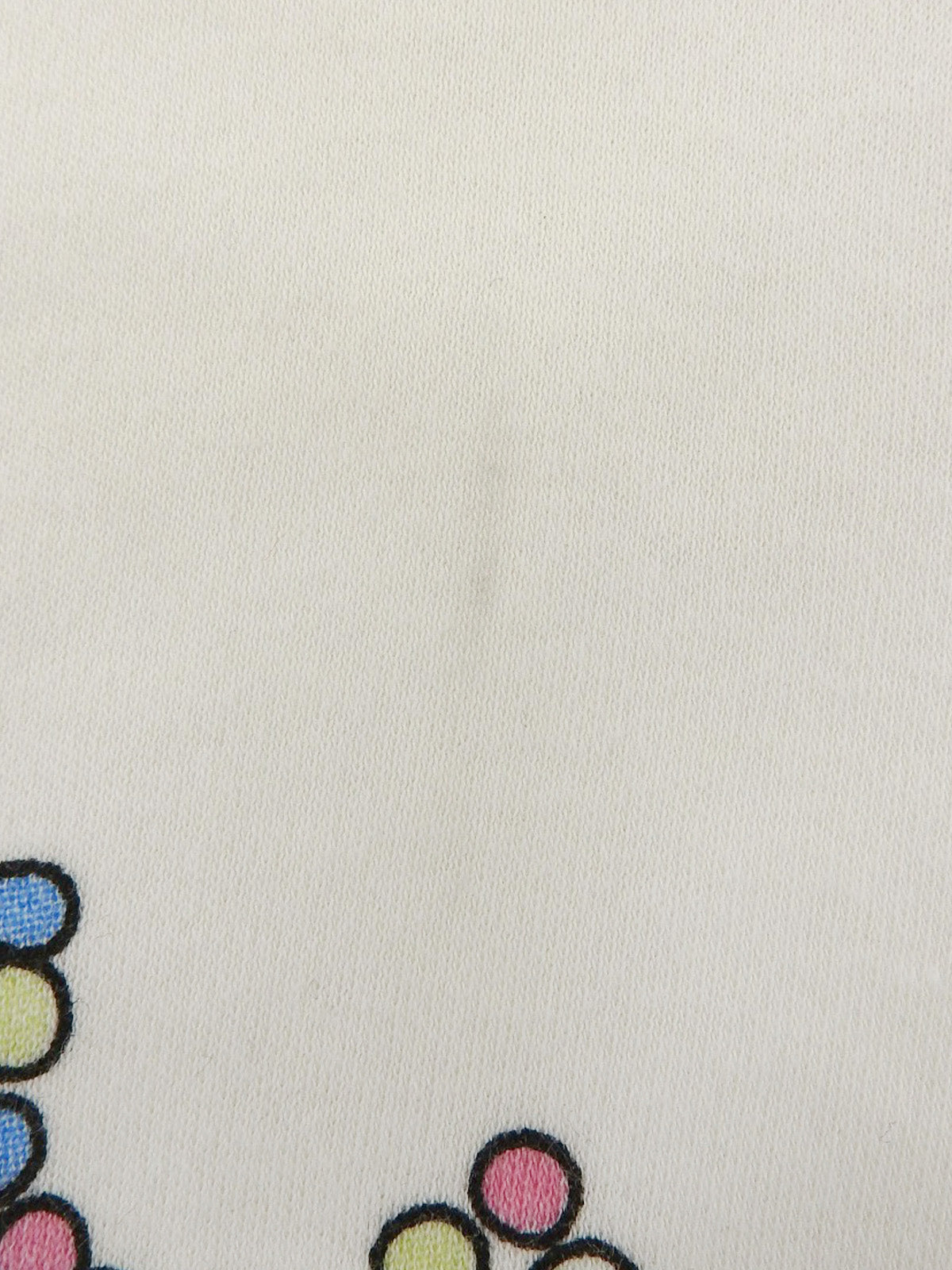 ジョン・ガリアーノ期 キャラクタープリント半袖Tシャツ アイボリー/マルチ