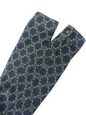 デニムマカダムパターンジャケット ブルー