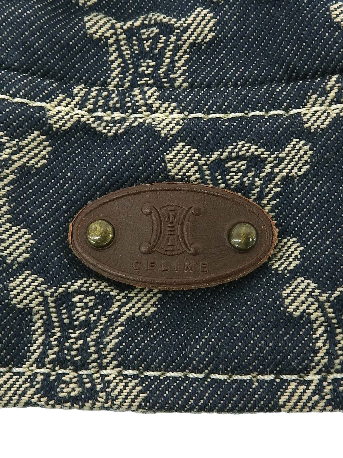 デニムマカダムパターンジャケット ブルー