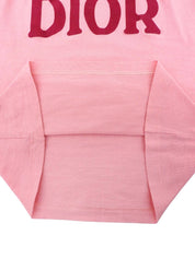 ロゴノースリーブトップス ピンク