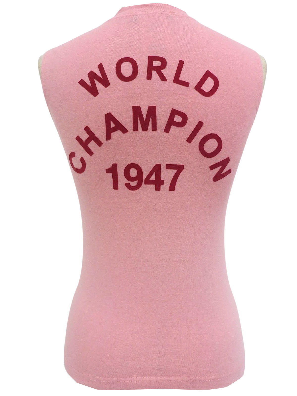 ロゴノースリーブトップス ピンク