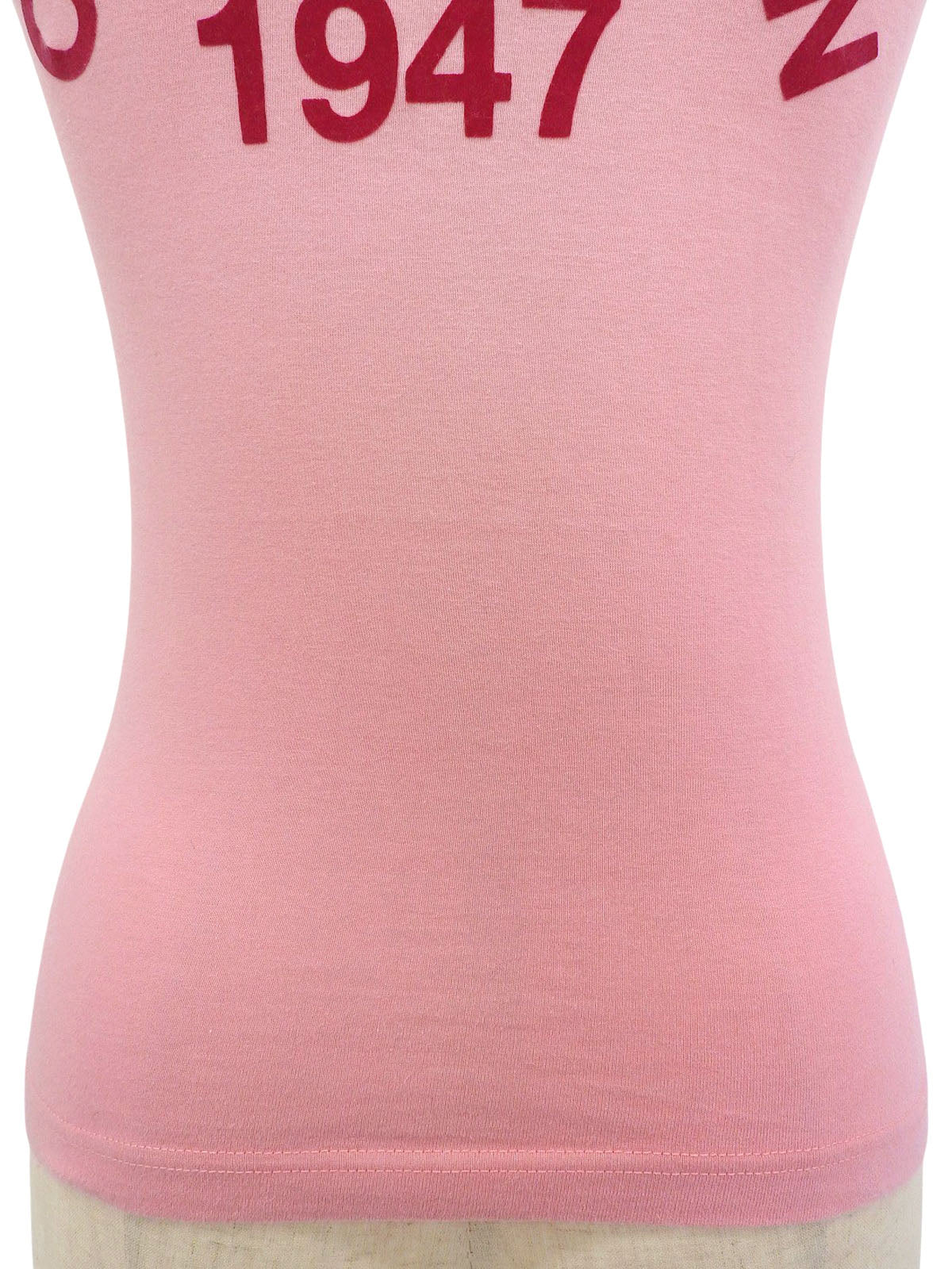 ロゴノースリーブトップス ピンク