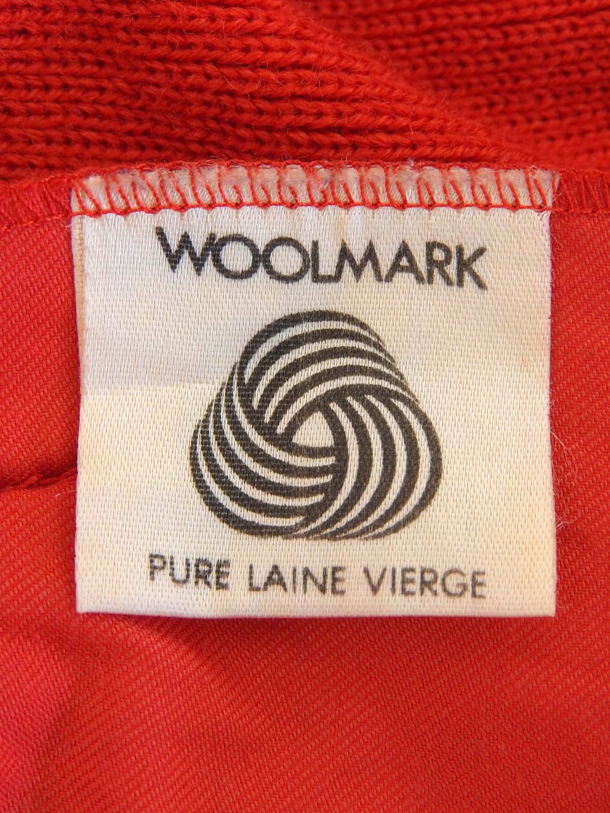 Logo Emblem Patch Cardigan Red