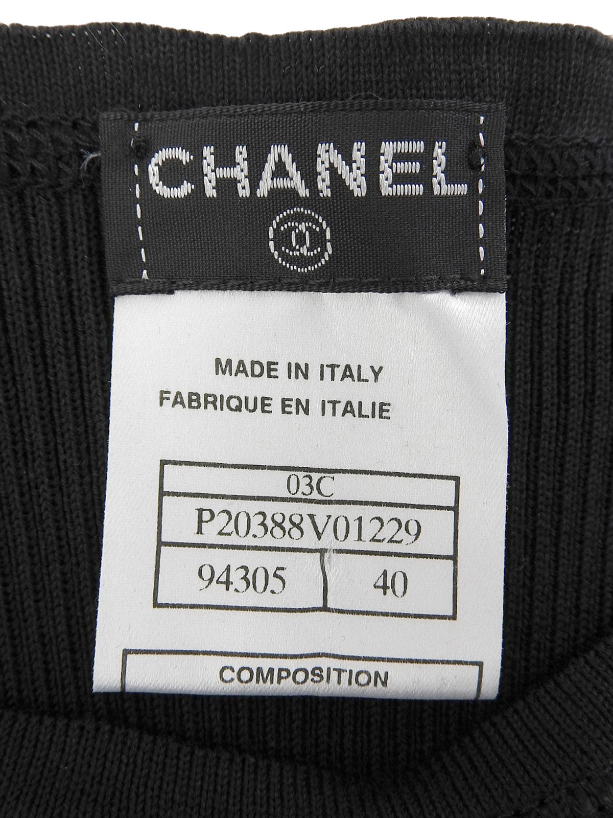 2003 Mesh CC Mark Sleeveless Top Black