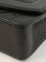 1992 Diana Flap Chain Bag 25cm Black
