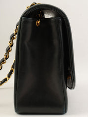 1992 Diana Flap Chain Bag 25cm Black