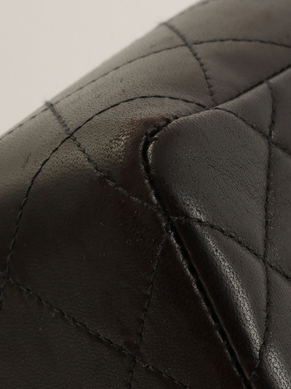 Circa 1995 CC Turnlock Plastic Chain Shoulder Bag in Black/Brown