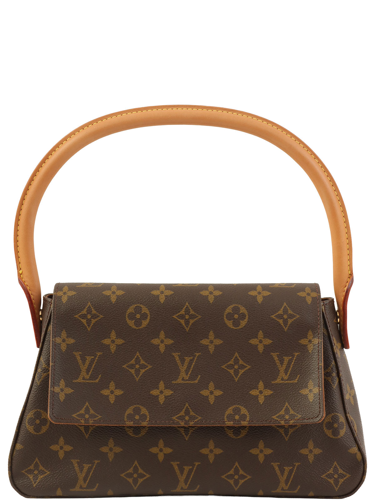 2001年Monogram Mini Looping帆布棕色