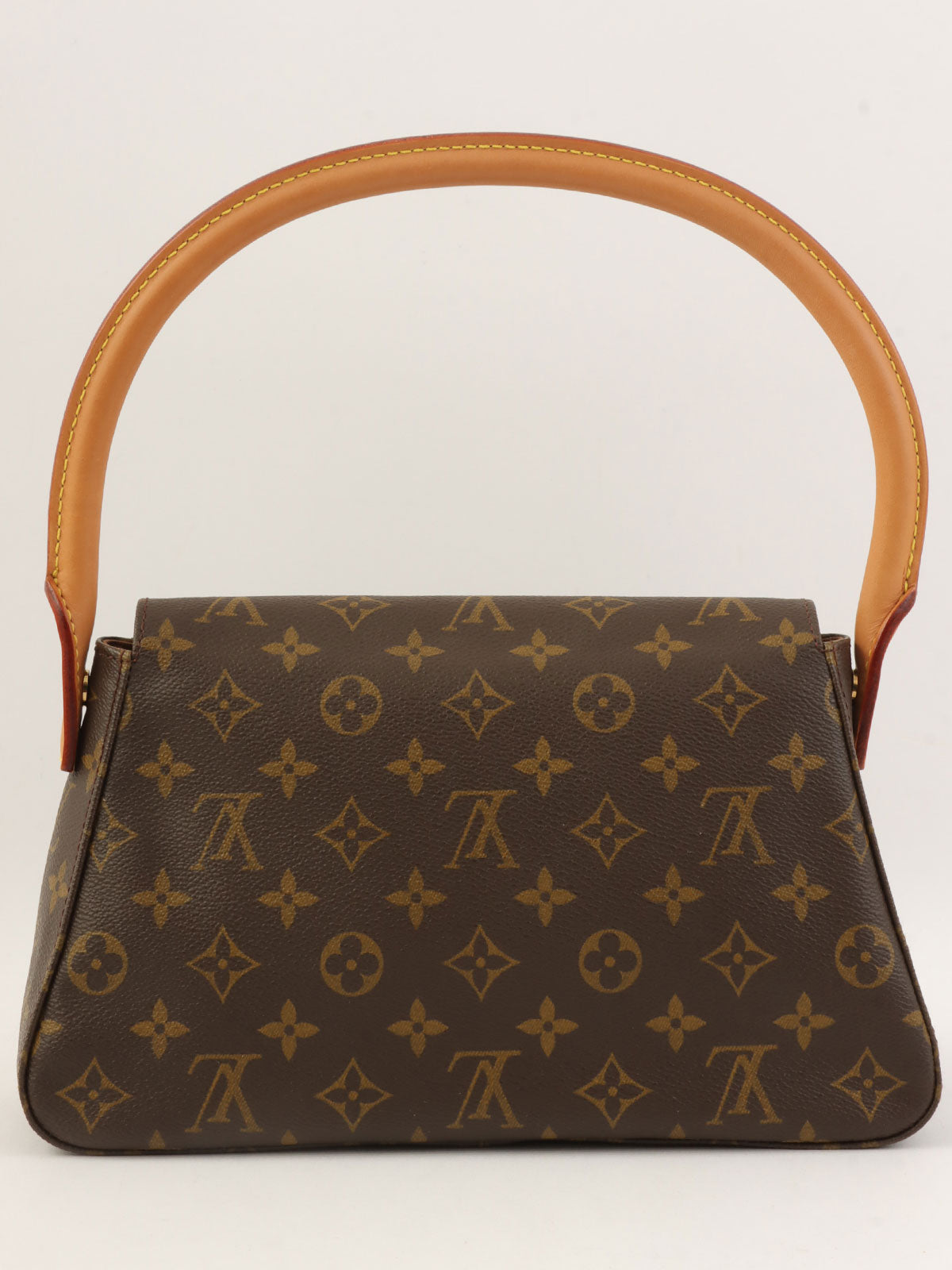 2001年Monogram Mini Looping帆布棕色