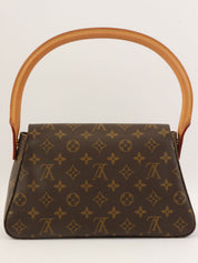 2001年Monogram Mini Looping帆布棕色