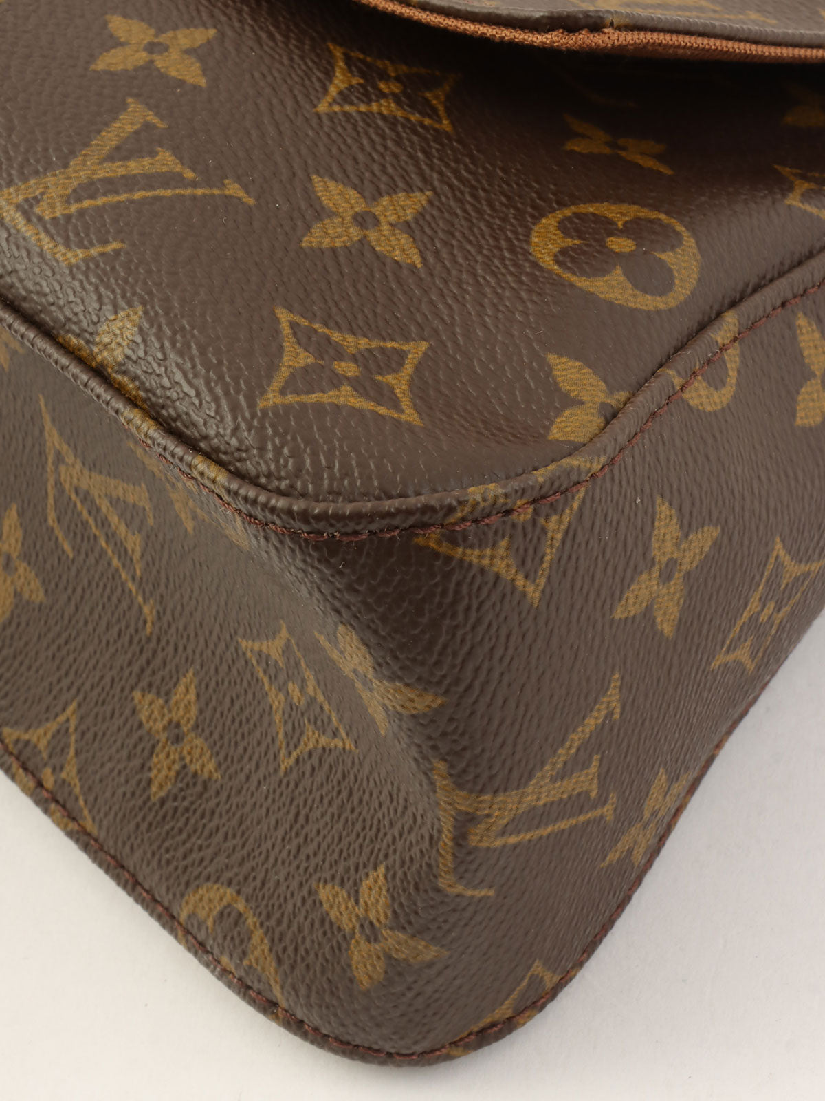 2001年Monogram Mini Looping帆布棕色