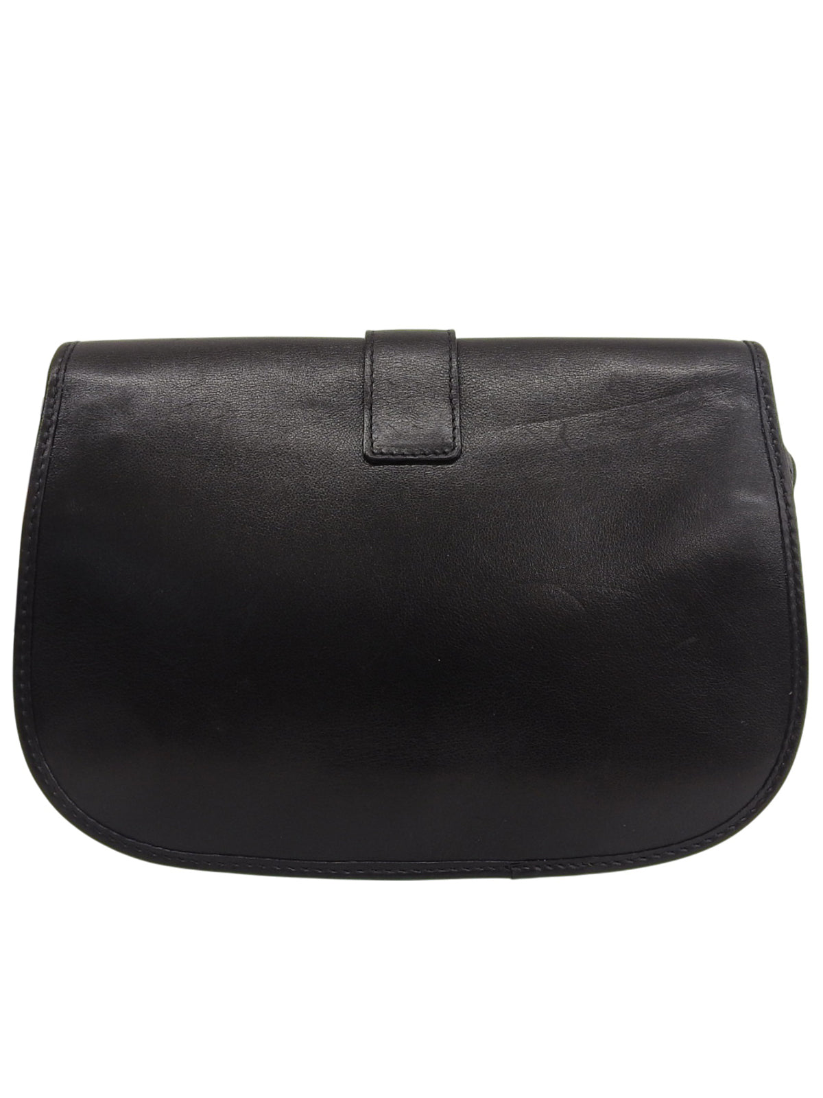 Logo Plate Shoulder Bag Black
