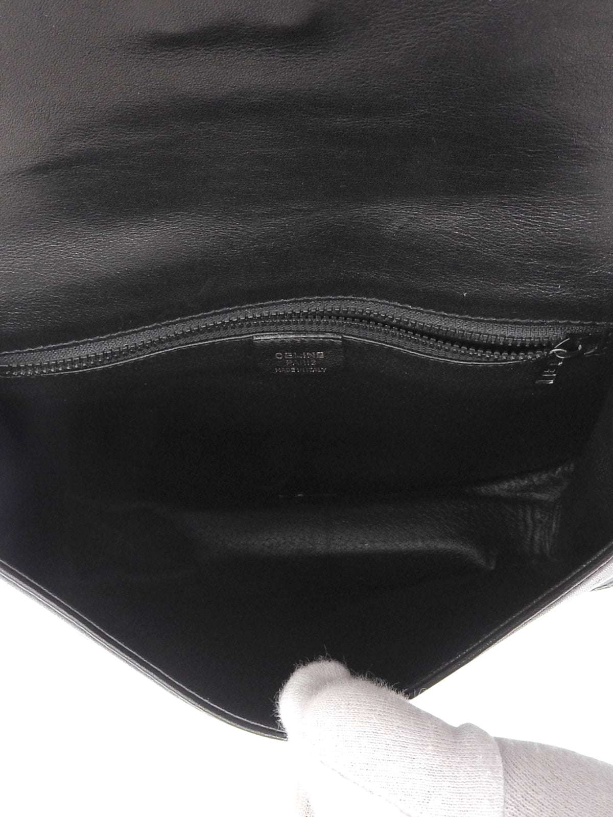 Logo Plate Shoulder Bag Black