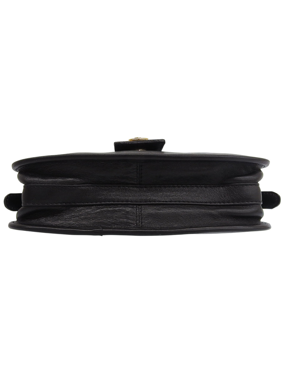 Logo Plate Shoulder Bag Black
