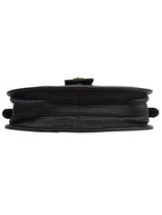 Logo Plate Shoulder Bag Black