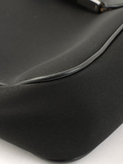 Nylon Varaplate One-Shoulder Bag in Black