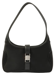 Nylon Varaplate One-Shoulder Bag in Black