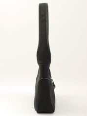 Nylon Varaplate One-Shoulder Bag in Black