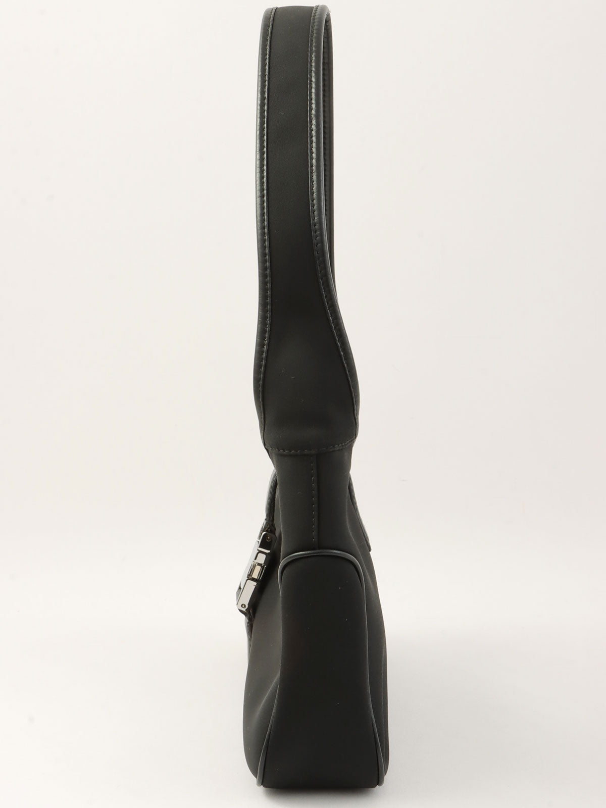 Nylon Varaplate One-Shoulder Bag in Black