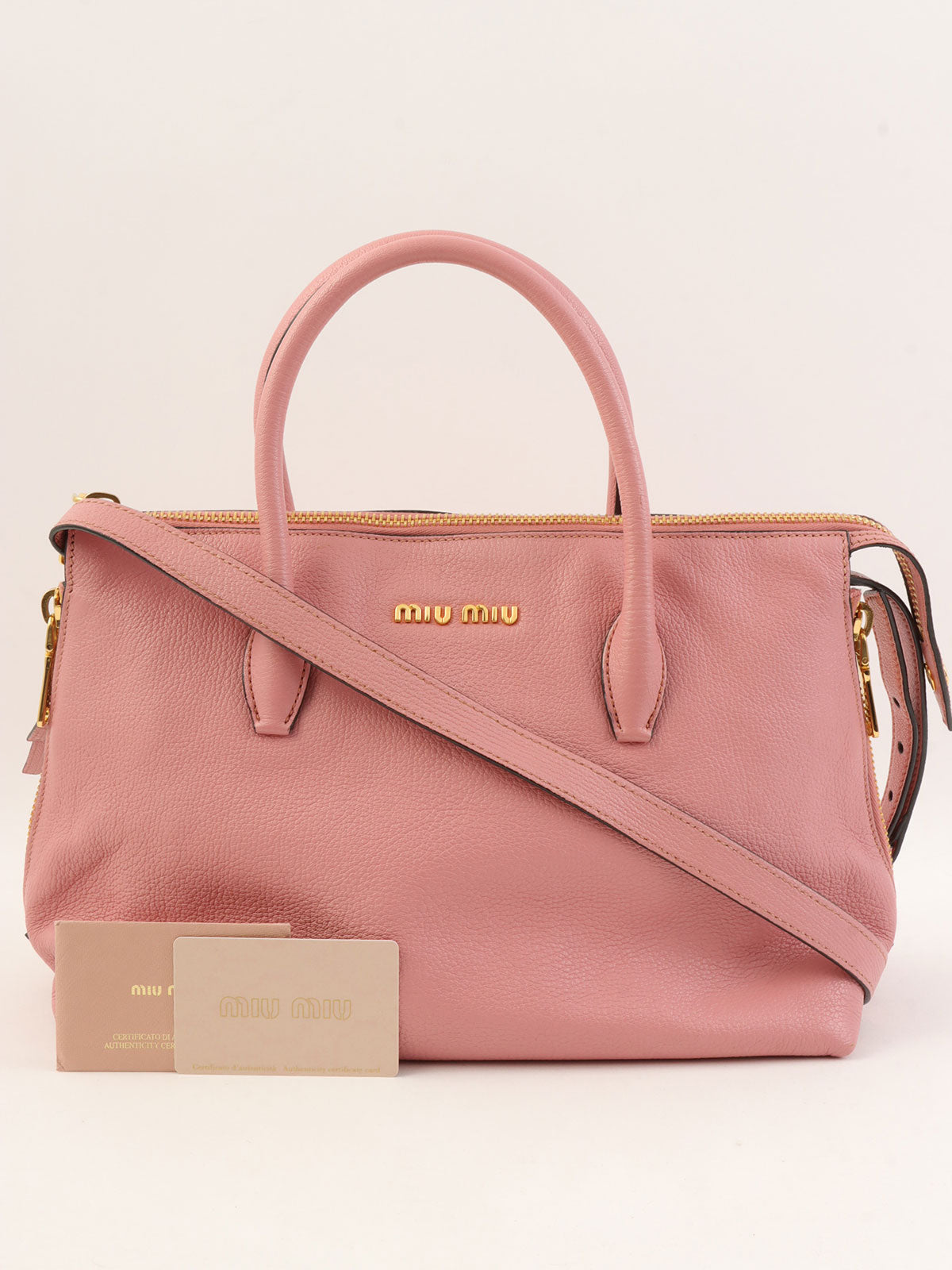 Logo Plate 2-Way Bag Pink