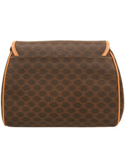 マカダムパターンサークルロゴショルダーバッグ ブラウン