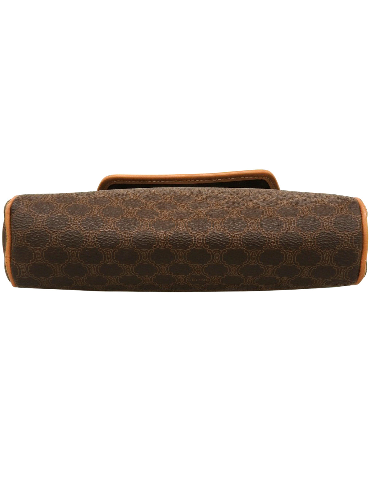 マカダムパターンサークルロゴショルダーバッグ ブラウン