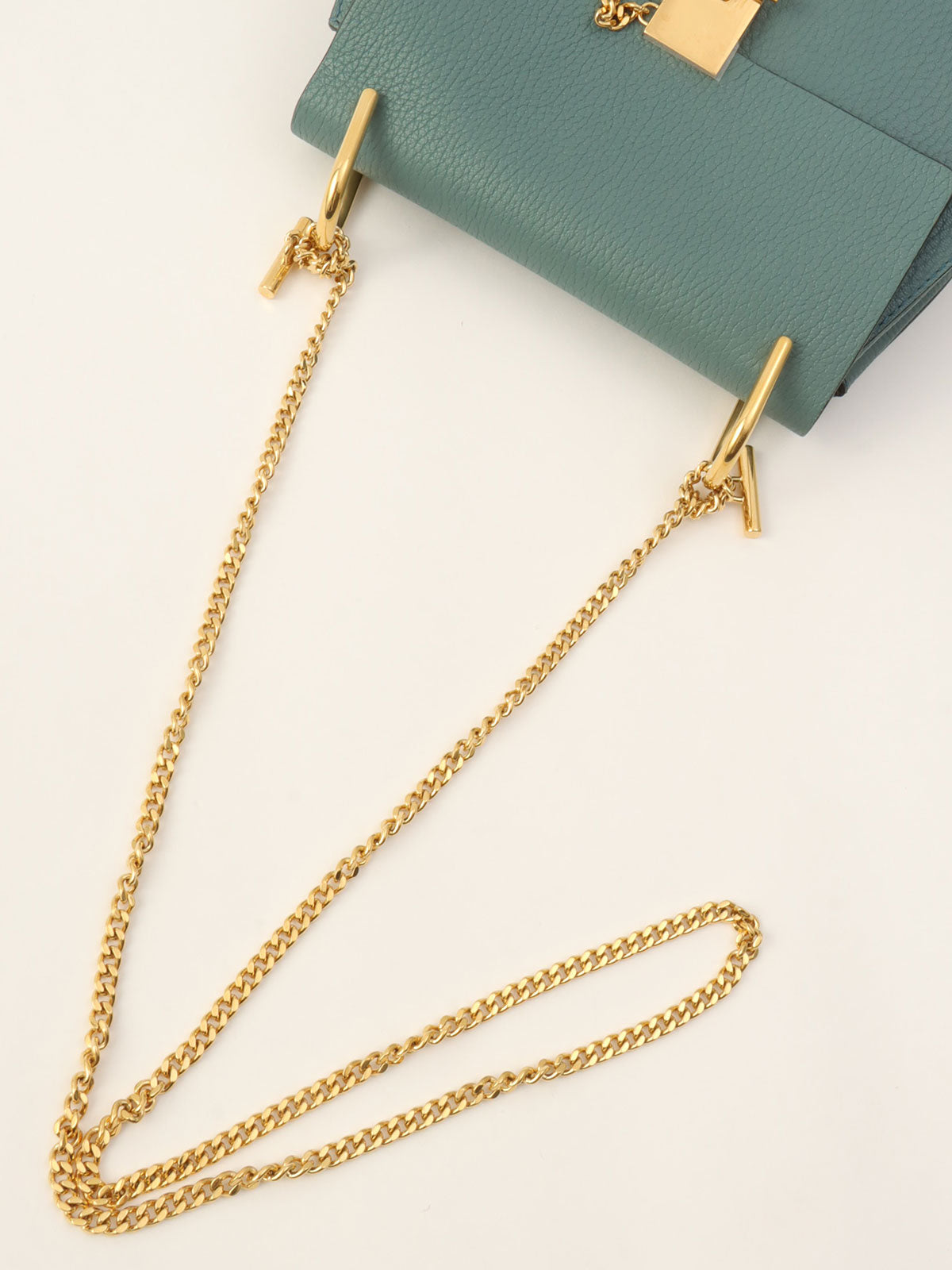 Drew Chain Shoulder Bag Blue