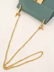 Drew Chain Shoulder Bag Blue