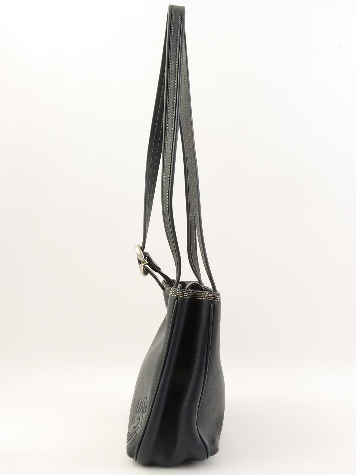 Anagram 压纹手提袋 海军蓝