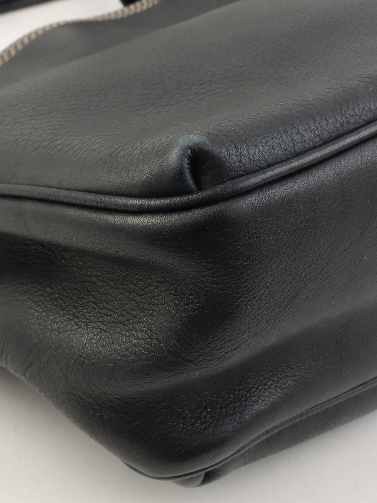 Anagram Embossed Tote Bag Navy