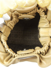 Maris Pearl Logo Plate 手提包 米色