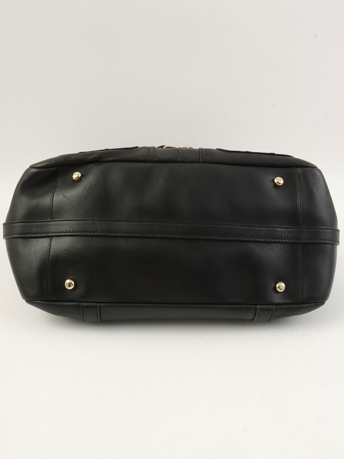 Lace-up Ring Handbag in Black